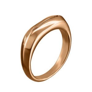 Rose Gold Titanium Steel Protection Ring with Knife