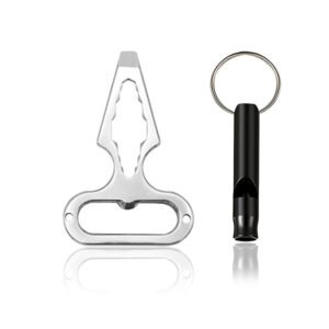 Personal Defence Keychain, Bottle Opener, Wrench & Whistle