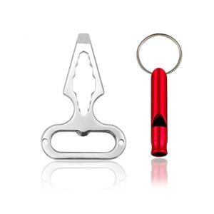 Personal Defence Keychain, Bottle Opener, Wrench & Whistle