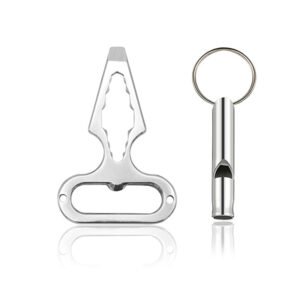 Personal Defence Keychain, Bottle Opener, Wrench & Whistle