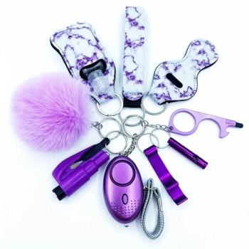 9pcs Keychain Set Women’s Self Defense Kit