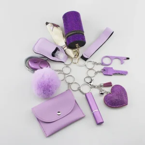 10pcs Safety Keychain Set Personal Defense Kit