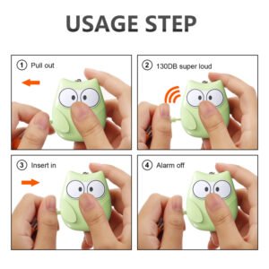 Cute Owl Keychain Self Defence Tool