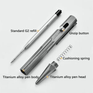 Multi-functional Titanium Alloy Tactical Pen