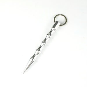 Polished Pointed Self Defense Kubaton Keychain