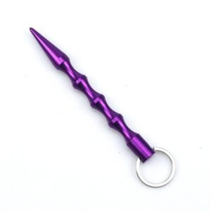 Polished Pointed Self Defense Kubaton Keychain