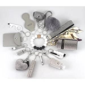 Defensive Weapons 15-Piece Self Defense Keychain Set