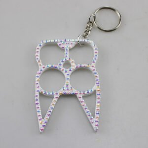 Classy Diamond-studded Self Defence Cat Keyring