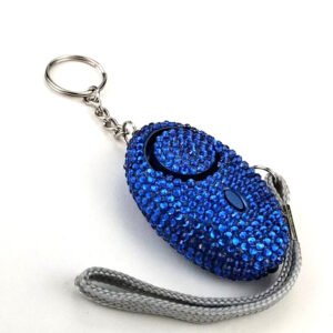 Rhinestone Self Defense Personal Alarm Keychain