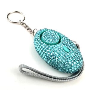 Rhinestone Self Defense Personal Alarm Keychain