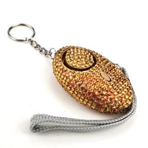 Rhinestone Self Defense Personal Alarm Keychain